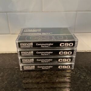 90 Audio Cassette Tapes 4pk